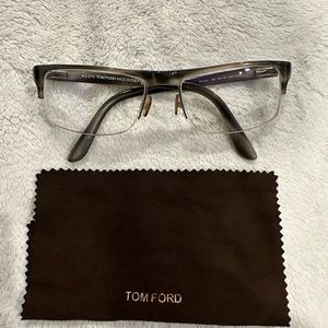 Tom Ford 1/2 Rim Glasses Frame 100% authentic
